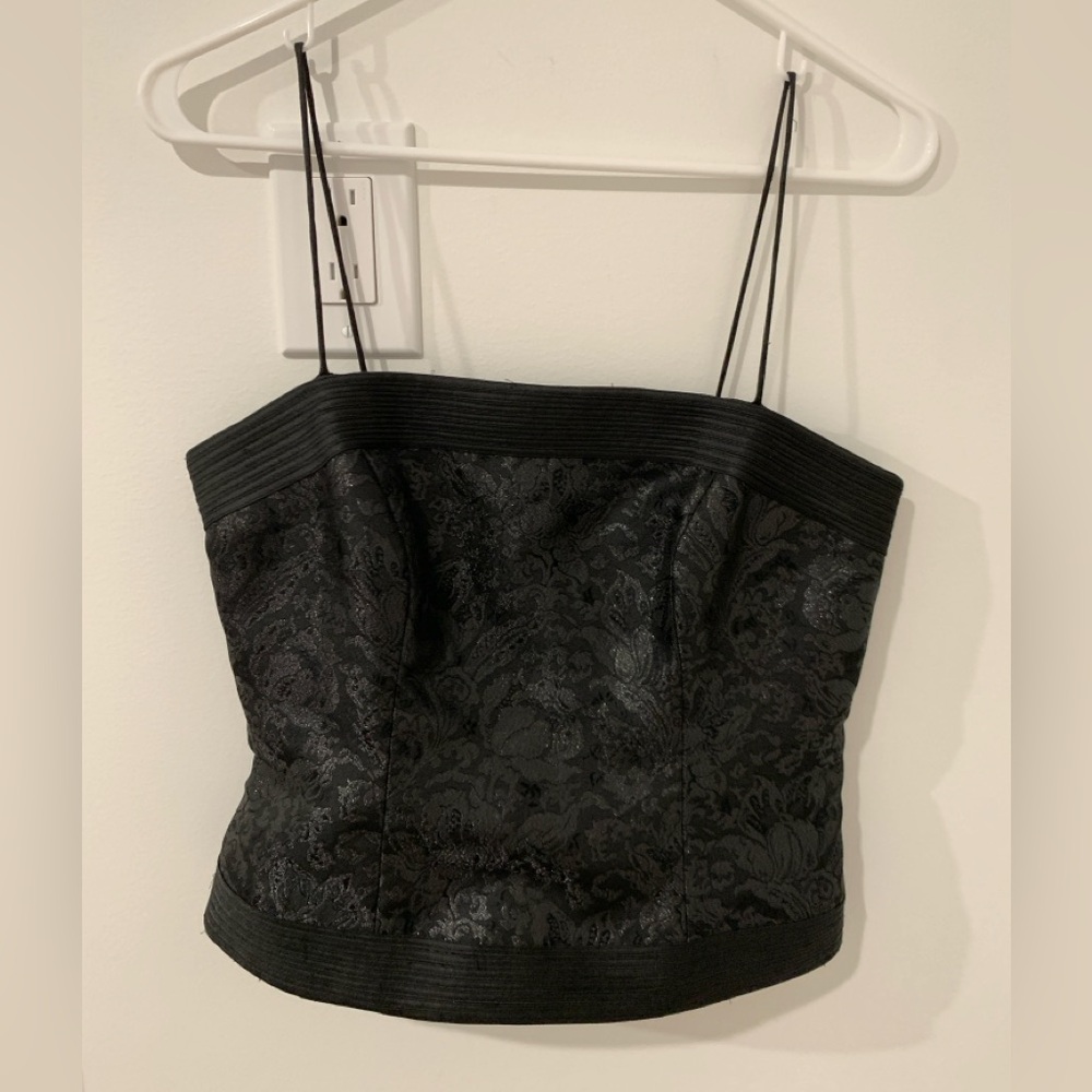 JS Collections black corset top
